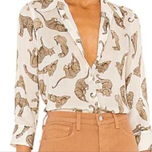 L'AGENCE Feline Shirt